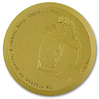 "Na vidra&ccedil;a da janela, a chuva, leve, tinia..." (verso)