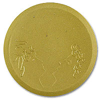 "Na vidra&ccedil;a da janela, a chuva, leve, tinia..." (anverso)